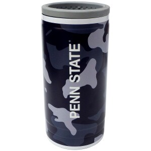 navy camo slim can cooler with Penn State